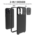 thumbnail image 5 of ZHaobin Slide Lens Protection Magnetic PC Phone Cover for iPhone 16 11 12 13 14 15 Pro Max Plus Soft TPU  for Magsafe Wireless Back Case (Black,For iPhone 13 ProMax), 5 of 7