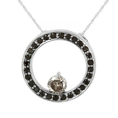 Foreli 1.04CTW Diamond 14K White Gold Necklace