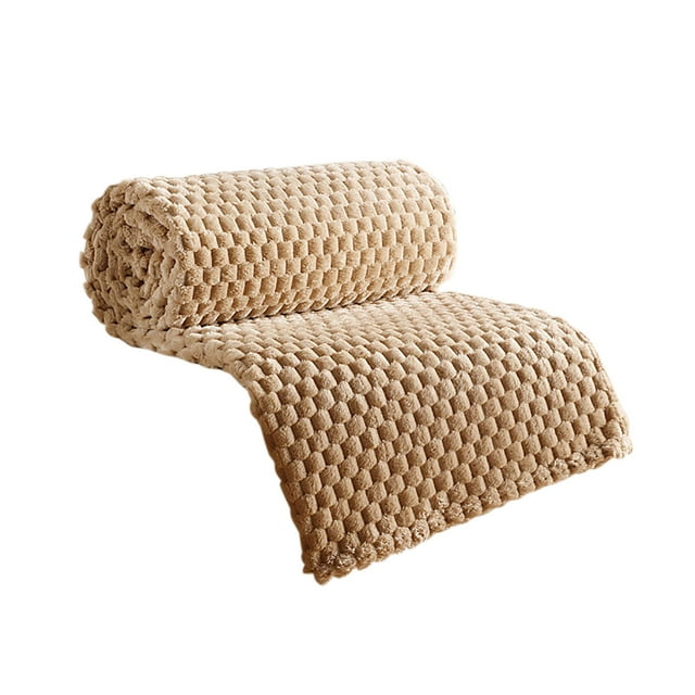 Birdeem Flannel Blanket Solid Color Multifunctional Cover Blanket