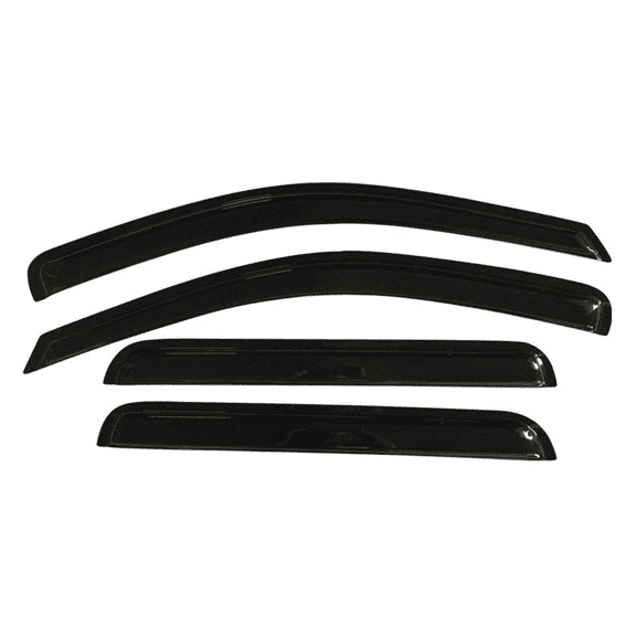 Ikon Motorsports Window Visors Windshield Deflector Fit 05-10 Jeep Grand Cherokee Acrylic 4Pc Set Outside Mount
