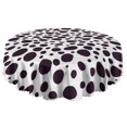 thumbnail image 5 of 60 Inch Round Lace Tablecloth Water Resistant Washable, Leopard Animal Print, 5 of 5