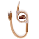 thumbnail image 1 of Deep Red Classic Cars silueta patron Cable de carga telescópico múltiples USB tres en uno, 1 of 3