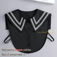 thumbnail image 6 of LoudSung Fake Collar Detachable Half Shirt Blouse False Collar Academic Style Suit Vest Design for Women Girls, 6 of 7