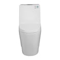 thumbnail image 3 of One Piece Toilet with Dual Flush 1.1/1.6 GPF, Elongated Comfort Height ADA Compliant Toilet, Floor Mounted Bathroom Toilet with Soft Closing Seat Included, 3 of 9