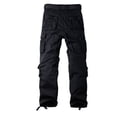 thumbnail image 5 of Omthaka Women's Cotton Cargo Pants with 8 Pocket,Black Size 14, 5 of 7