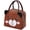 brown, variant on Insulated Thermal Lunch Tote Bag, Small Portable Cooler for Work & Picnics