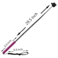thumbnail image 2 of Extendable Handheld Selfie Stick MONOPOD - 7.87" to 38.19" Height - 1.10 lb Load Capacity For iPhone X iPhone 8 8 Plus 7 7Plus 6 6s Plus SE 5 5s 5c Samsung Galaxy S8 S8 plus - Pink, 2 of 7