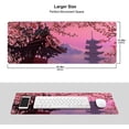 thumbnail image 4 of Japanese Sakura Flower Gaming Mouse Pad XL, Extended Stitched Edges Mousepad,Large Mouse Mat Desk Pad, Long Non Slip Rubber Base Mice Pad（31.5 X 11.8 Inch）, 4 of 5