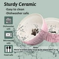 thumbnail image 3 of 2pcs Ceramic Cat Bowl Pet Feeder,Food and Water Feeding Bowl for Kitten and Puppy, 3 of 5