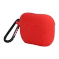 thumbnail image 4 of Funda protectora de silicona para auriculares IOS Pro/III, funda de carga para auriculares Bluetooth, color rojo, 4 of 5