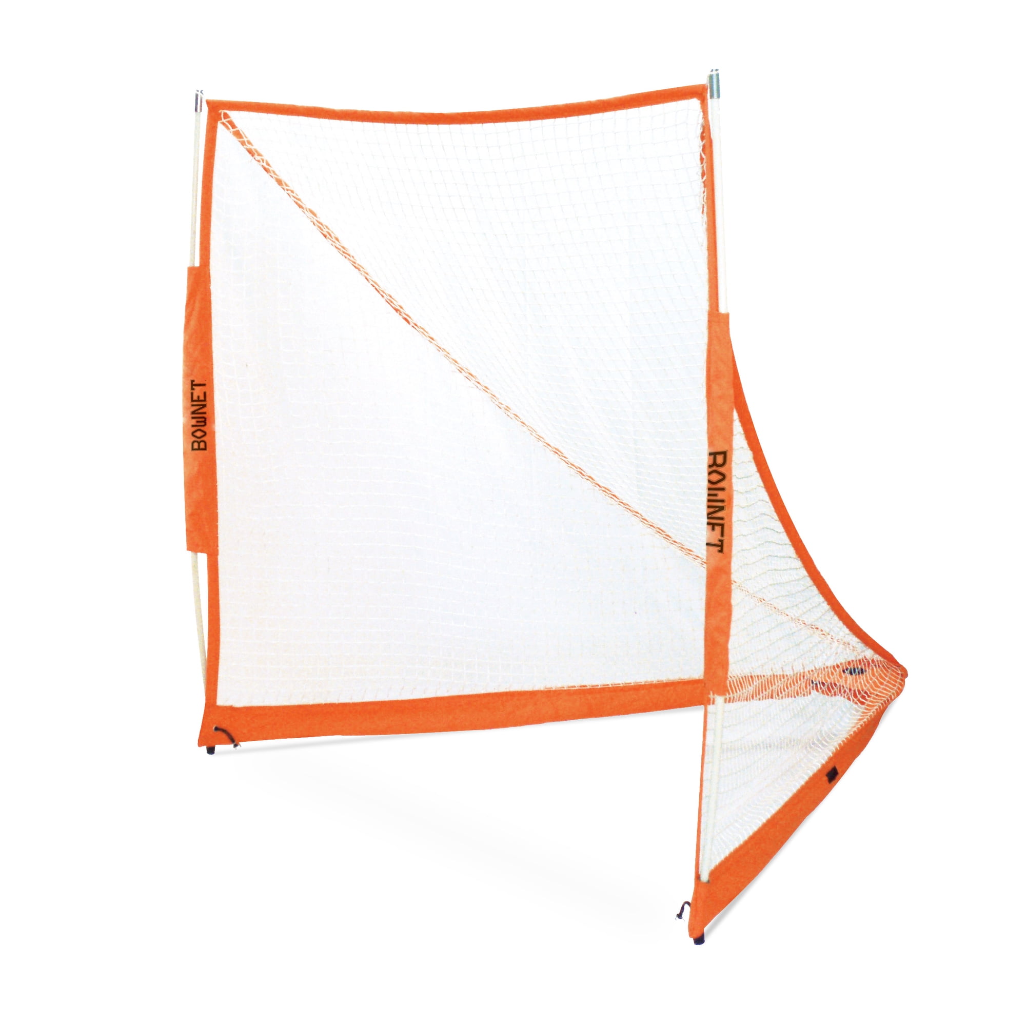 Bownet Official Full Size Portable Lacrosse Goal Net (6' x 6') Durable, Collapsible, and Portable Lacrosse Goals - Great Sports Equipment for Indoor and Outdoor Practice, Multicolor, One Size