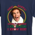 thumbnail image 3 of ELF - Christmas Omg Santa I Know Him - Women's Short Sleeve Graphic T-Shirt, 3 of 5