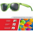thumbnail image 2 of Translucent Frame Colorful Neon 80s Sunglasses for Men Women Reflective Mirrored Sun Glasses, 2 of 6