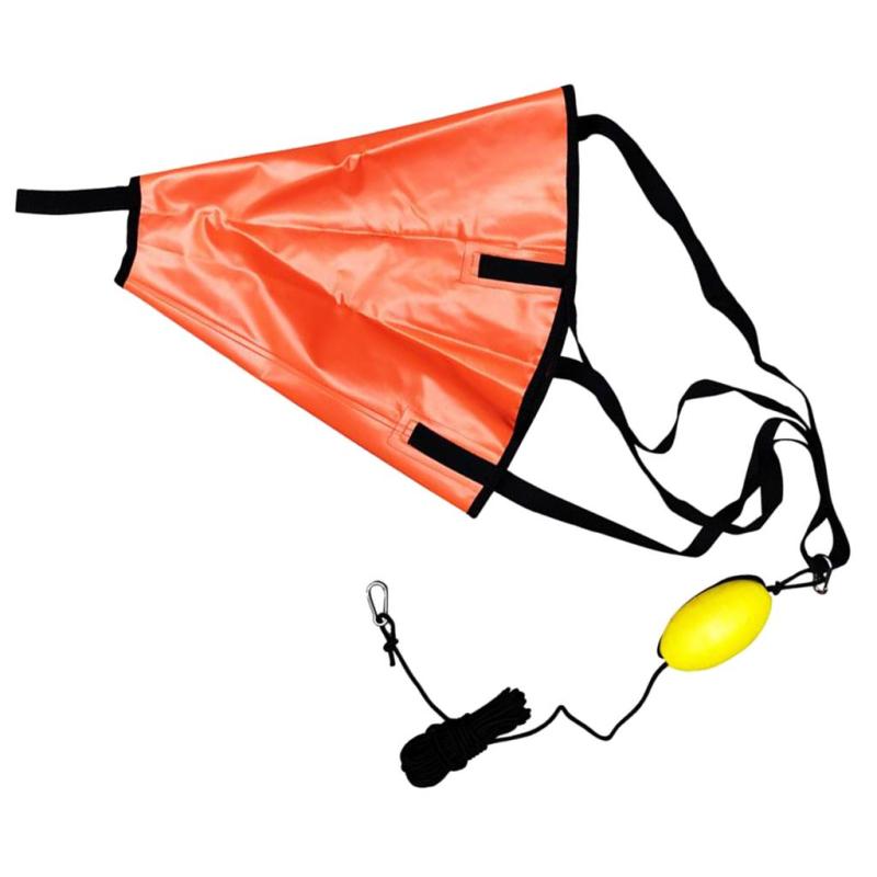 30' Kayak Throw Line With 18" Boat Fishing Sock Sea Anchor Drogue Chute Brake