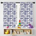 thumbnail image 5 of Blackout Kids Curtains,Blue Football Words Pattern Childrens Insulated Curtains Set Of 2,Bedroom Essentials,Toddler Room Decor 42"x54", 5 of 5