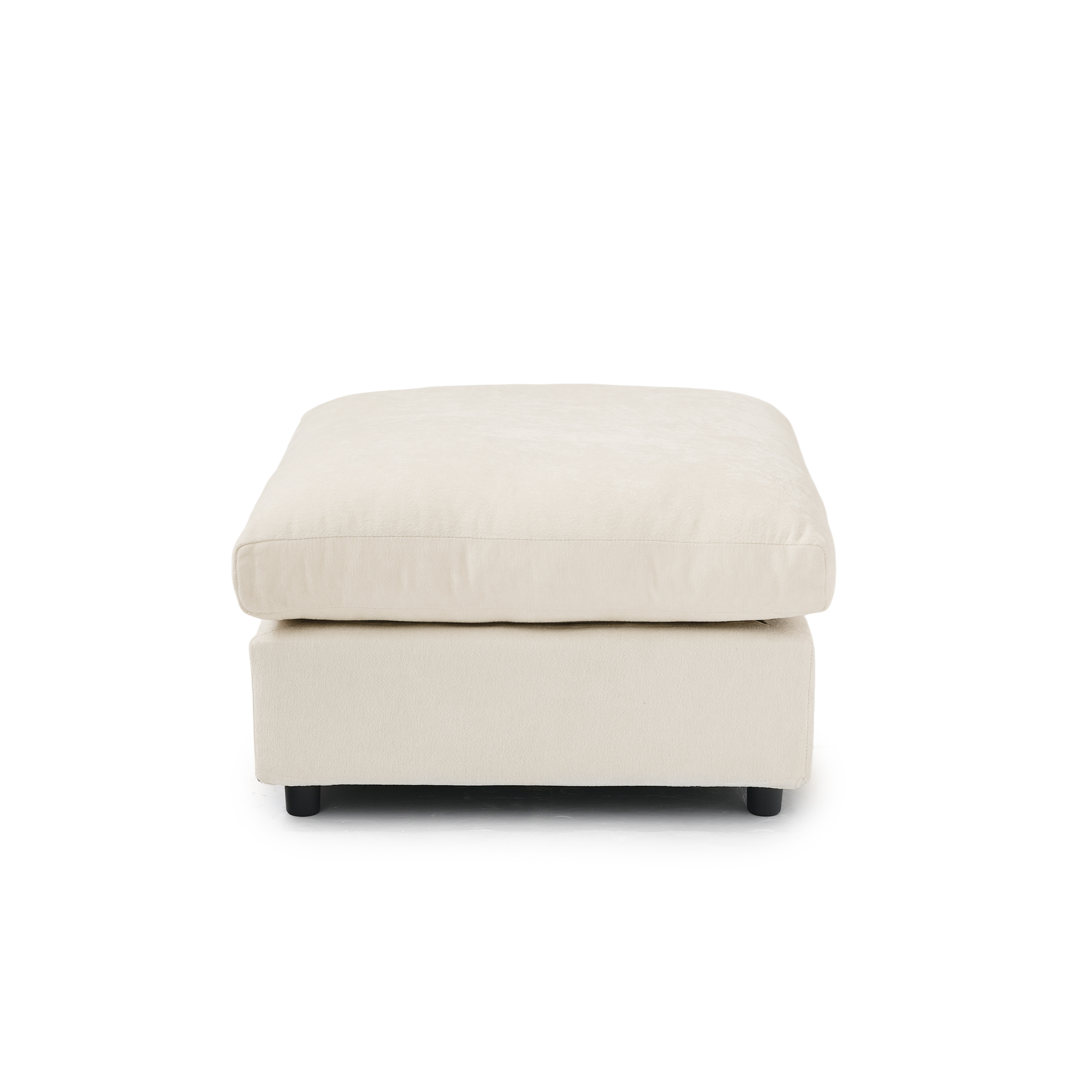 Magic Home Modular Sectional Sofa, Modern Chenille L Shaped Cloud Couches Beige Couch for Living Room, Apartment, Office, 4-Seat, Beige