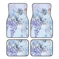 thumbnail image 1 of Fotbe Bird Butterfly Stripe Juego de 4 Tapetes para Auto con Estampado – Alfombrillas de Goma Reforzada, Diseño Antideslizante, Protección para Todo el Año – Vehículos, Autos, Camionetas y SUVs, 1 of 7