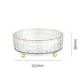 thumbnail image 7 of 360 Rotatable Makeup Organizer Makeup Trays Spice Rack Condiments Holder Cosmetic Display Case for Bathroom Cabinet Fridge Desk Decorations S Size Clear, 7 of 7
