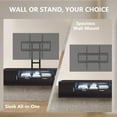 thumbnail image 6 of LUCKLIIFE 63“ TV Stand with Mount with 2 Drawers and LED Lighting, for TVs up to 70", Black, 6 of 6