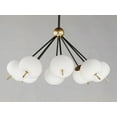 thumbnail image 2 of ET2 Lighting E25118-92BKGLD Quest LED 8-Light Pendant - Black & Gold, 2 of 6