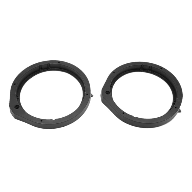 Par 6,5" Negro círculo Espaciador Soporte de Altavoces de Puertas Delantera para Vehículo