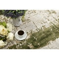 thumbnail image 4 of 4â€™ x 6â€™ Green and Ivory Distressed Area Rug, 4 of 7
