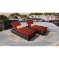thumbnail image 2 of Belle Chaise Ensemble de 2 Meubles de Patio en Osier d'Extérieur, 2 of 2