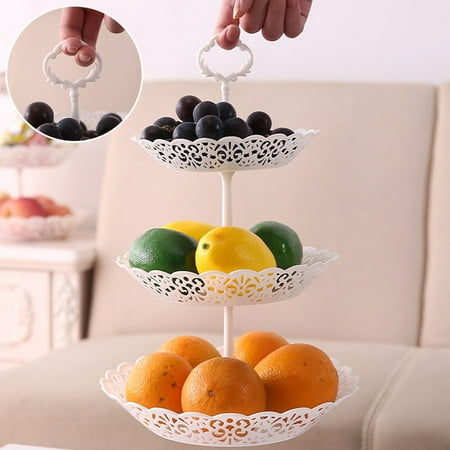 

Kitchen Decor 3-Tier Dessert Event Tower Cupcake Round Plate Wedding Stand Cake Party Display Kitchen Gadgets