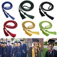 thumbnail image 2 of 170cm Graduation Honor Cords- Gold Honor Cord Double Graduation Cords Honors Graduation Decoration Braided Cords with Tassels for Graduation Students, 2 of 7