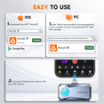 thumbnail image 6 of ANCEL IR101 Thermal Camera for iOS, 25Hz Refresh Rate, Lightweight Thermal Imaging Camera, Gray, 6 of 8