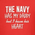 thumbnail image 3 of CafePress - Navy Daddy's Heart Kids Dark T Shirt - Dark T-Shirt Kids XS-XL, 3 of 4