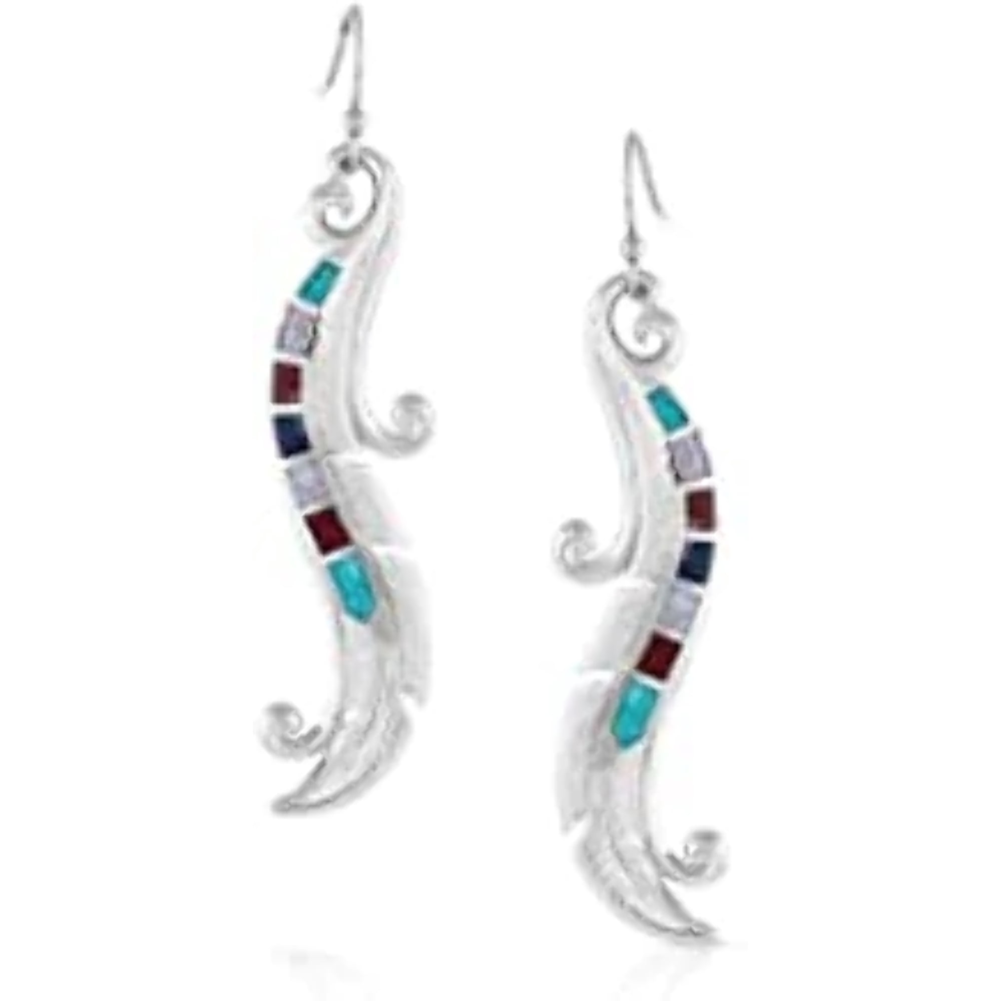 Montana Silversmiths Earrings Womens Dreamweaver Feather Dangle ER4836