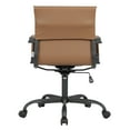 thumbnail image 2 of LeisureMod Harris Leather Office Desk Chair with Swivel Armrests Modern Adjustable Executive Conference Chair for Office and Home (Light Brown), 2 of 6