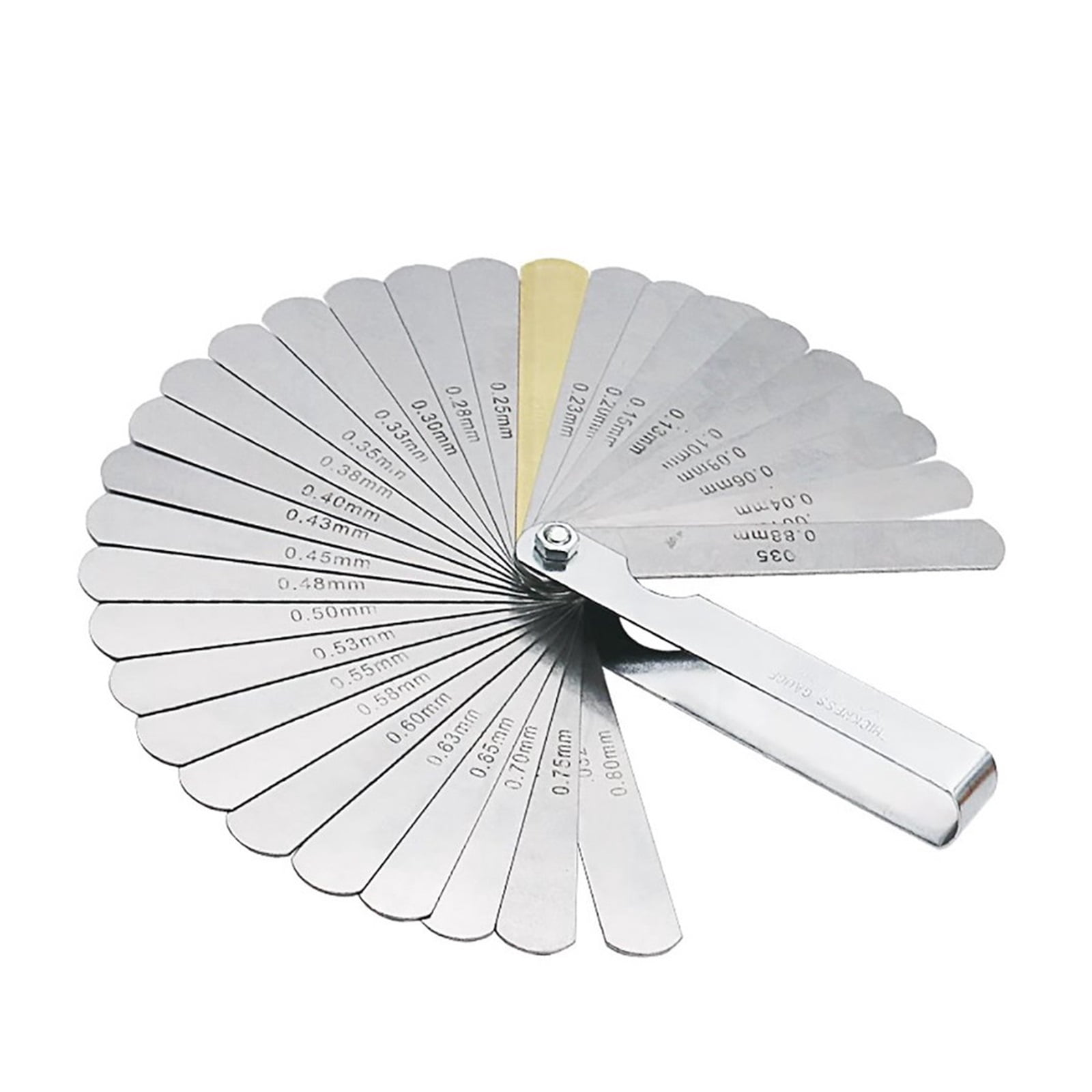 32PCS Blades Universal Thickness Gage Set Metric Guage Stainless Steel Feeler Gauges High Accuracy Gap Measuring Tool