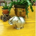 thumbnail image 2 of Jiallo 80889 Pewter Plated Elephant Money Bank, 2 of 2