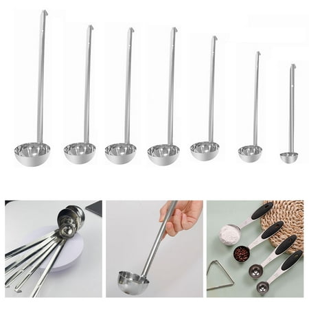 

Soup Ladle Stainless Steel Hooked Handle Ladle with Pouring Rim for Kitchen Cooking Soup Sauce (1oz 2oz 3oz 5oz 6oz)