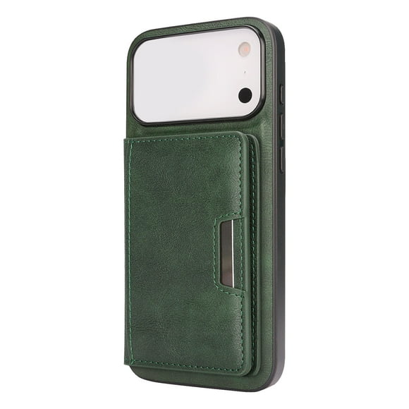 Con tarjetero plegable y soporte para iPhone 17. Cartera para teléfono con ranuras para tarjetas. Funda de cuero desmontable. Compatible con carga inalámbrica.
