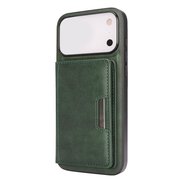 Con tarjetero plegable y soporte para iPhone 17. Cartera para teléfono con ranuras para tarjetas. Funda de cuero desmontable. Compatible con carga inalámbrica.
