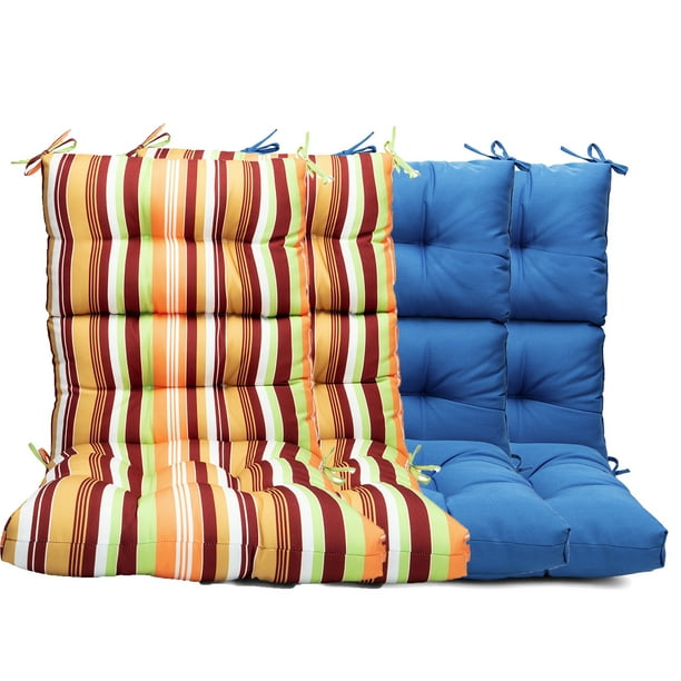 Luxury Seat Cushion High Seat Back Chair Cushion for Rocking Chair with 4 Ties for Office,Home