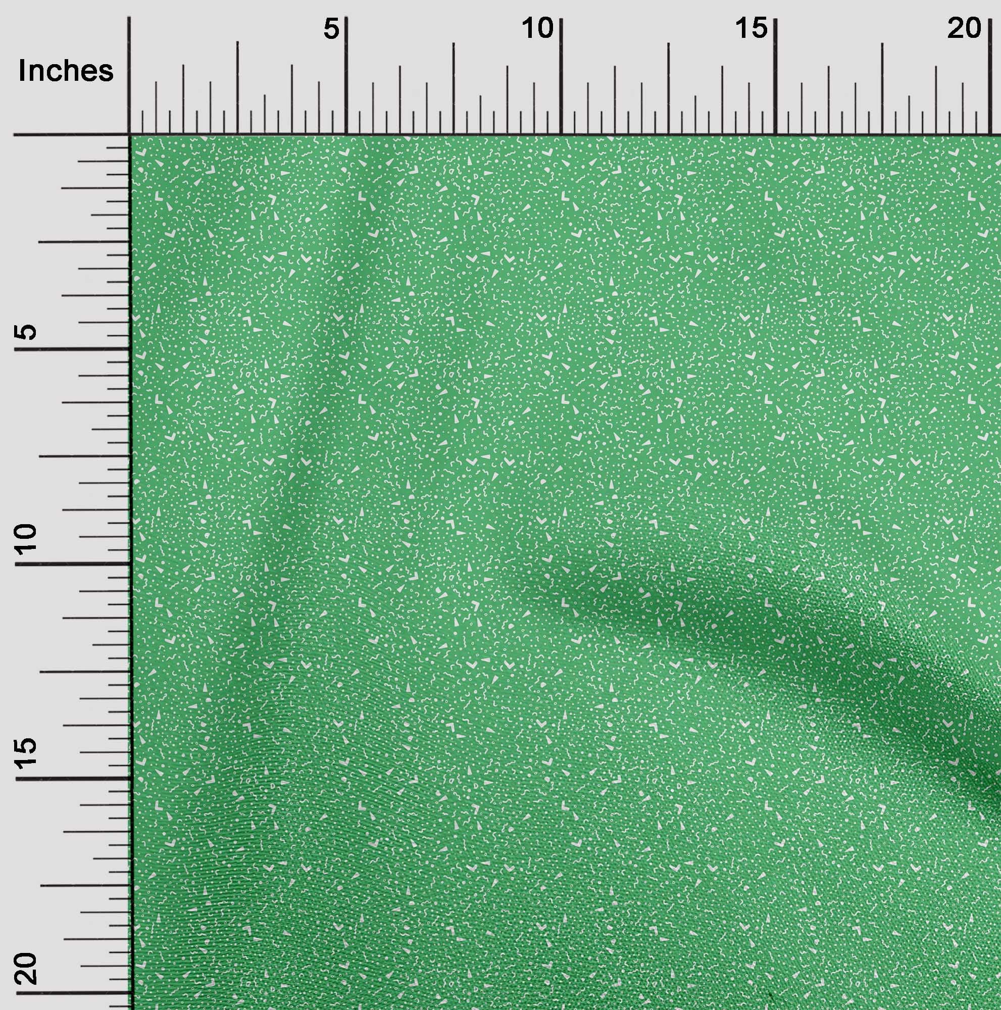oneOone Polyester Spandex Green Fabric Christmas Craft Projects Decor Fabric Printed By The Yard 56 Inch Wide