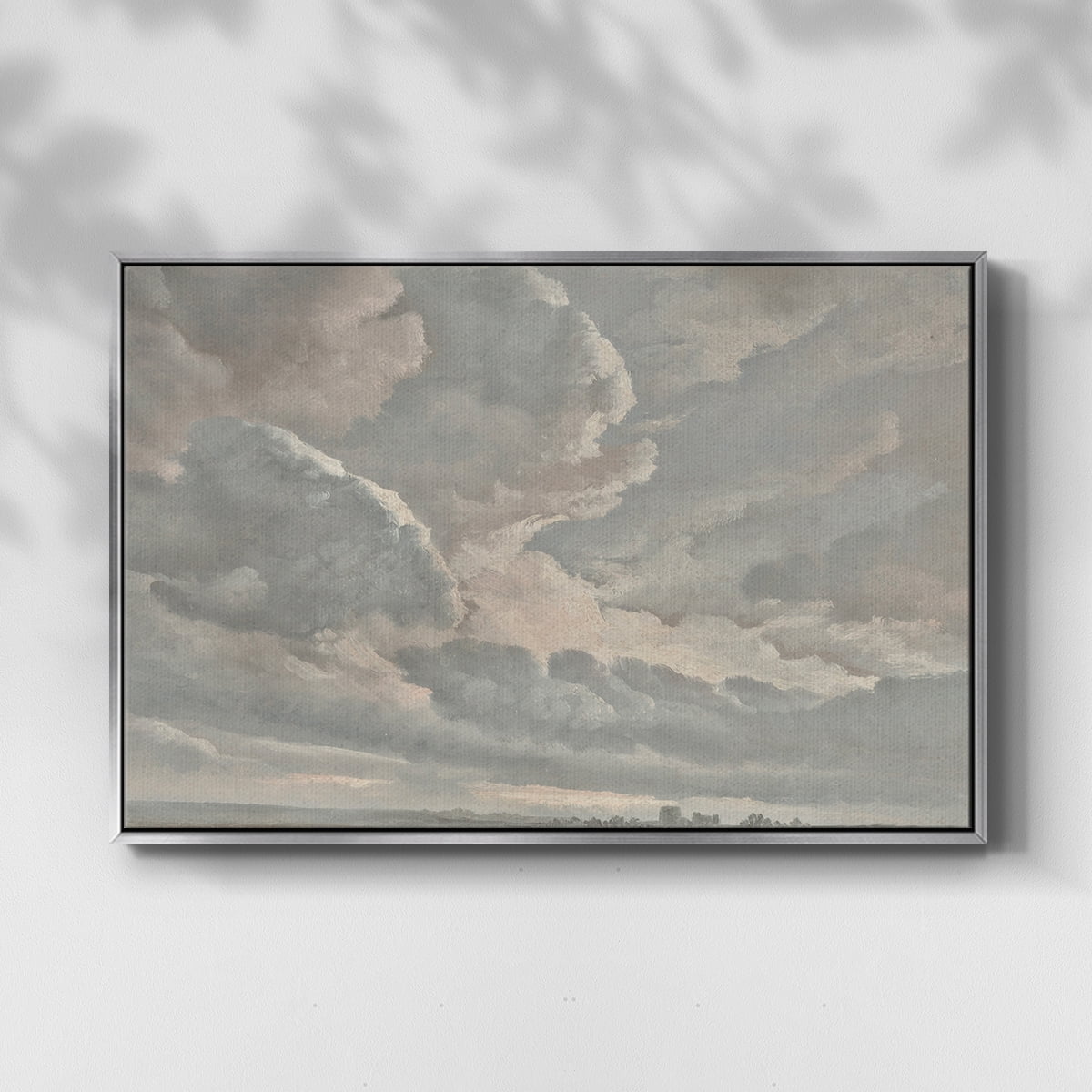 Vintage Landscape-CCXXXVI By Wexford Home Framed in Silver Wood Gallery Wrapped Canvas 25 in. x 37 in.