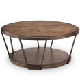 thumbnail image 3 of Ensemble de Table Basse Traditionnelle et Table d'Appoint en Bourbon et Fer, 3 of 5