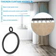 thumbnail image 2 of 30 PCS 1.5-Inch Curtain Rings for Curtain Rod, Can Fit Up to 1.4-Inch Curtains Rod, 2 of 5