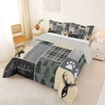 thumbnail image 2 of Feelyou Rustic Adventure Queen Comforter Set, Deer Bear Bedding Comforter Set, 3pcs, 2 of 7