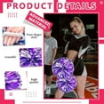 thumbnail image 3 of 12 Pack pom poms Cheerleading,Cheerleading poms Sports Dance Cheer Plastic Pom Poms Cheerleading for Sports Team Spirit (Blue Gold), 3 of 6