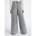 thumbnail image 3 of Weekend Academy Girls Wide Leg Pleated Denim Jeans, Sizes 5-18, 3 of 4