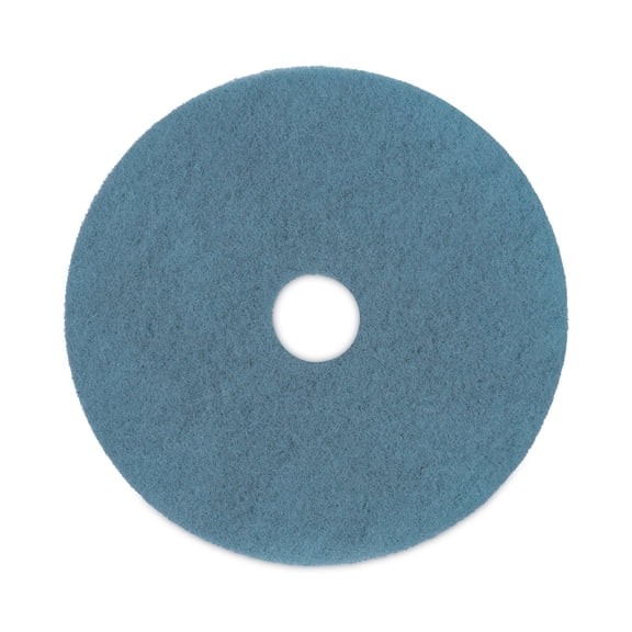 Ultra High-Speed Floor Pads, 20" Diameter, Aqua, 5/carton
