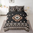 thumbnail image 2 of Castle Fairy Brown Aztec Bedding Comforter Set,Bohemian Theme King Bedding Sets, 2 of 8