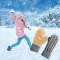 thumbnail image 3 of ERK 1Pcs Winter Mittens For Warm Fleece Knit Thick For Cold Weather, 3 of 4