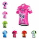 thumbnail image 2 of 2022 Maillot de ciclismo para niños y niñas, camiseta de manga corta para bicicleta de montaña o carretera, ropa de verano, color rosa, 2 of 5